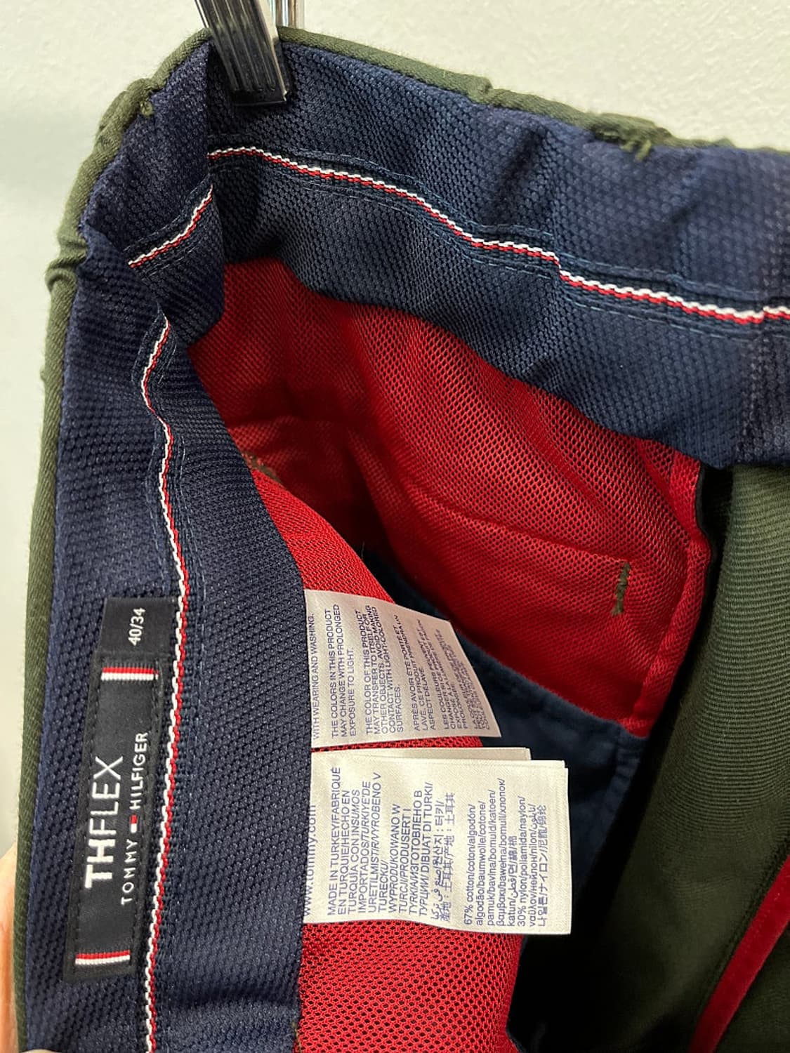 38-40) 타미 딥그린 밴딩 치노팬츠  상품이미지8