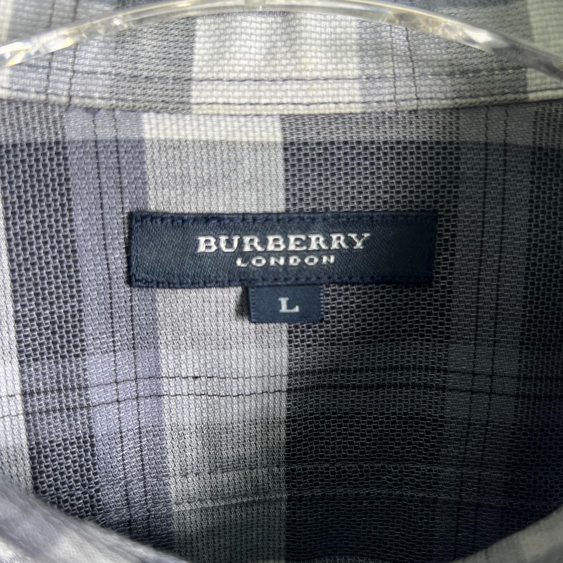 버버리 빈티지 체크 반팔 셔츠 L 상품이미지4