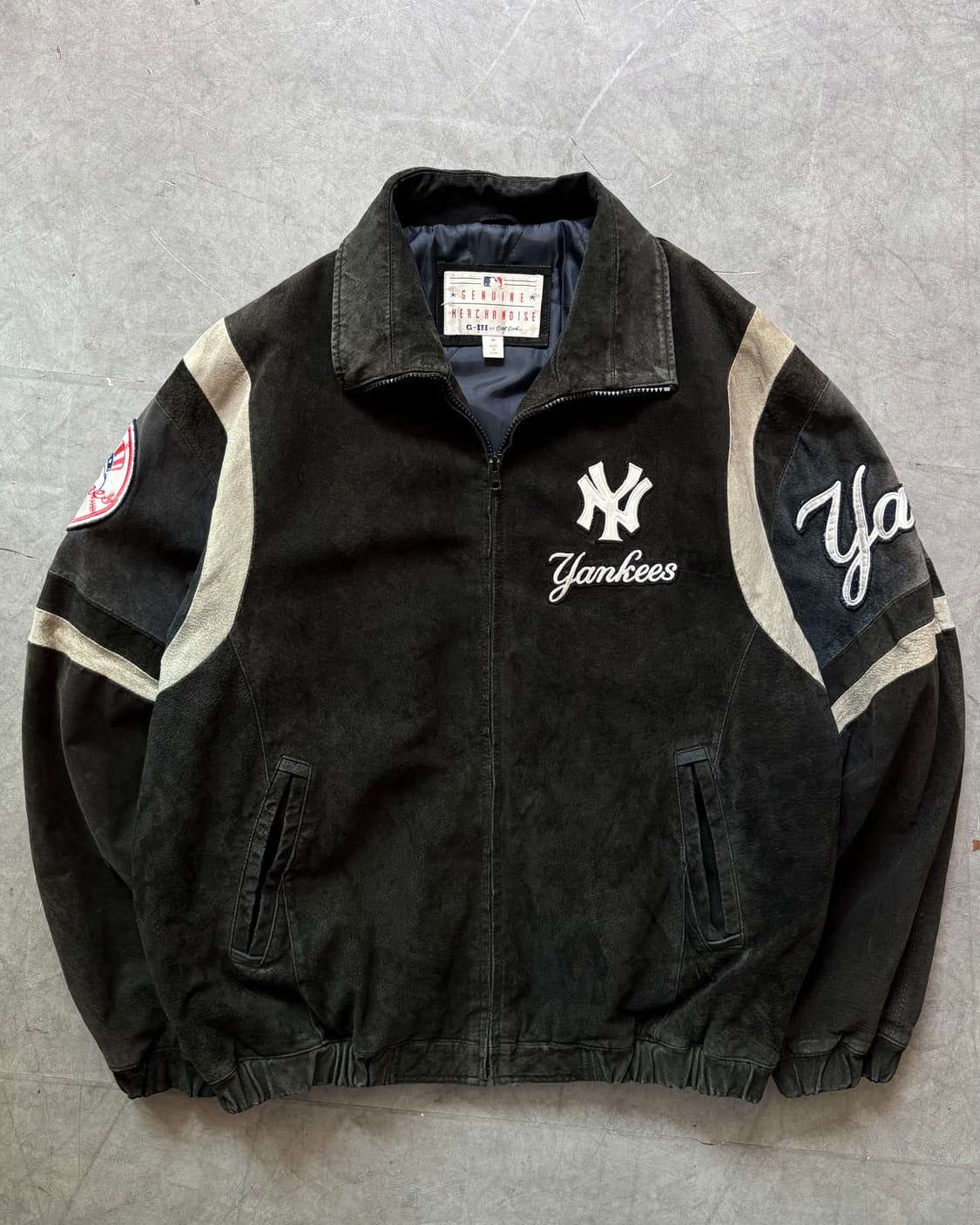 90’s Yankees 뉴욕양키즈 스웨이드 자켓 상품이미지5