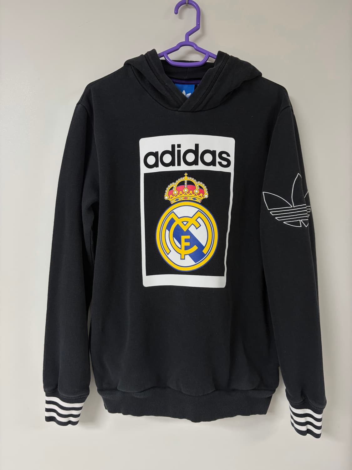 아디다스 레알마드리드 기모 후드 블랙 100 상품이미지1