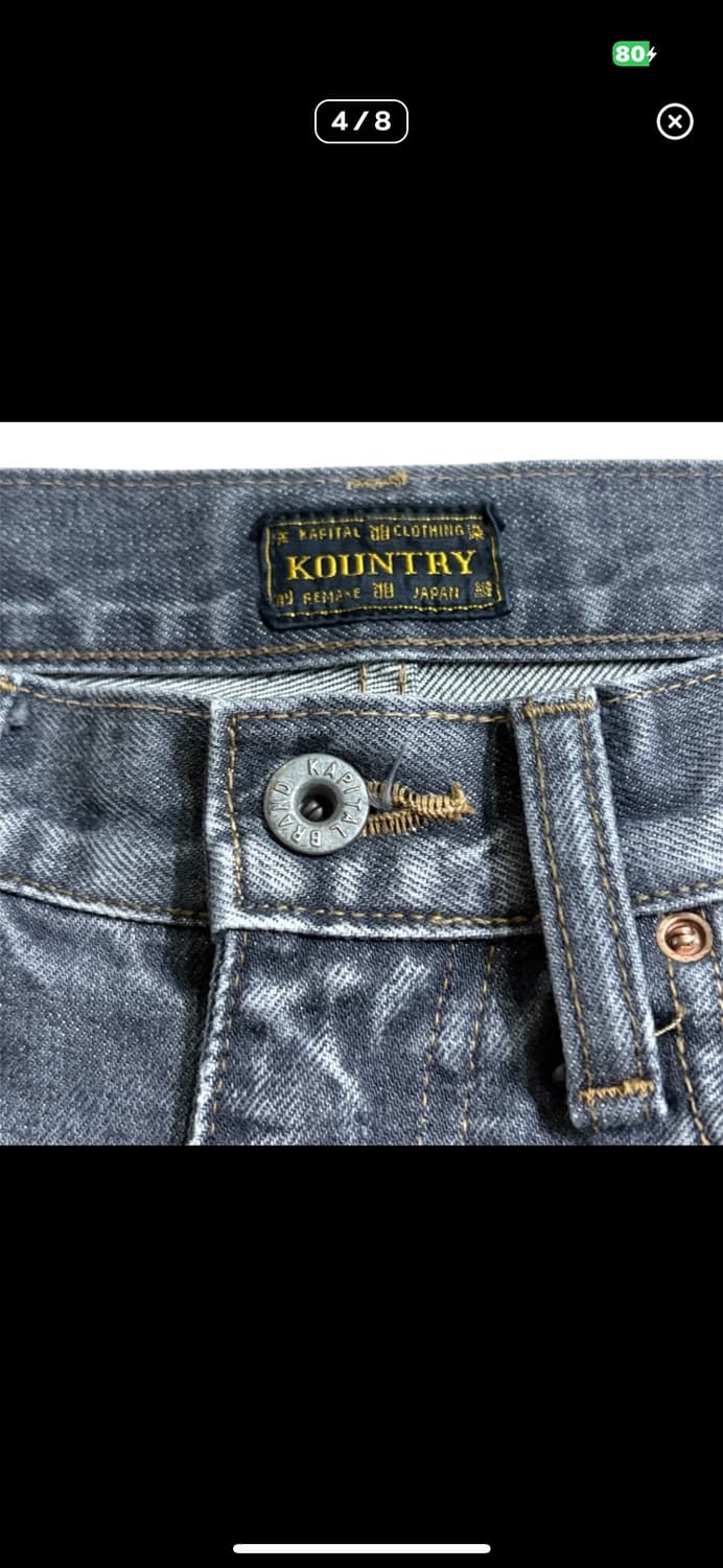 캐피탈 본 데님쇼츠 상품이미지3