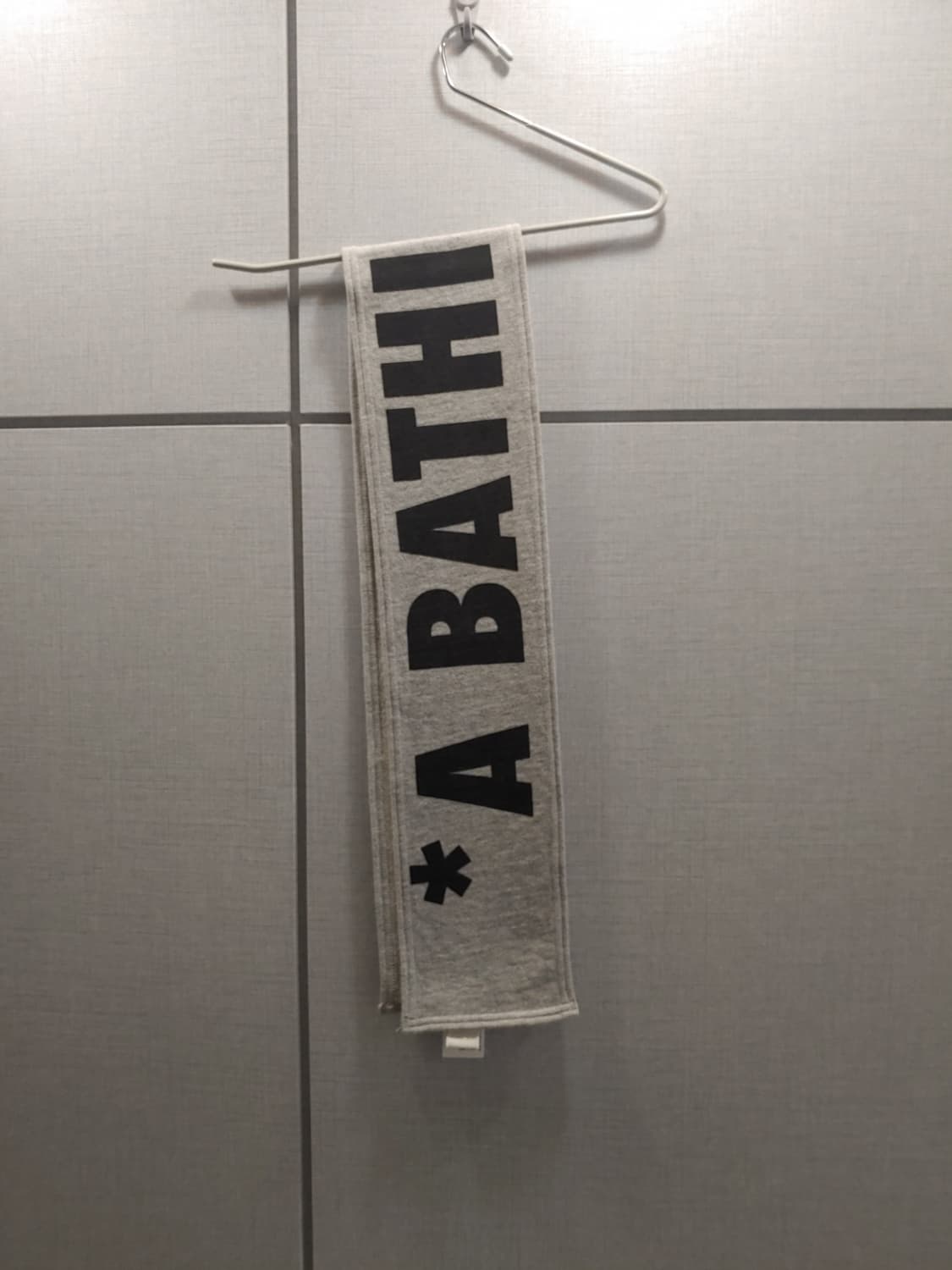 [OS] 베이프 풀로고 머플러 그레이 상품이미지2