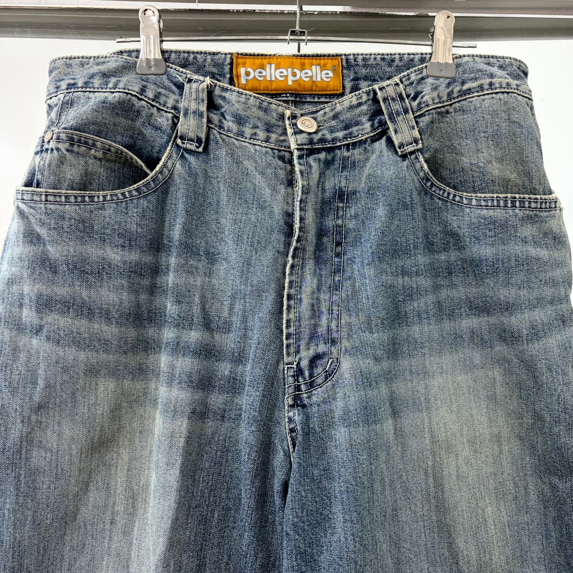 펠레펠레 올드스쿨 백로고 데님 팬츠 상품이미지7