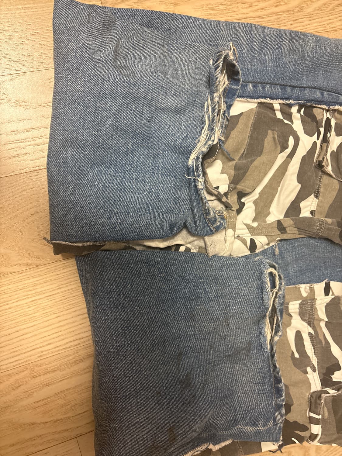 Project gr 카모 하이브리드 데님 팬츠 그레이 상품이미지3