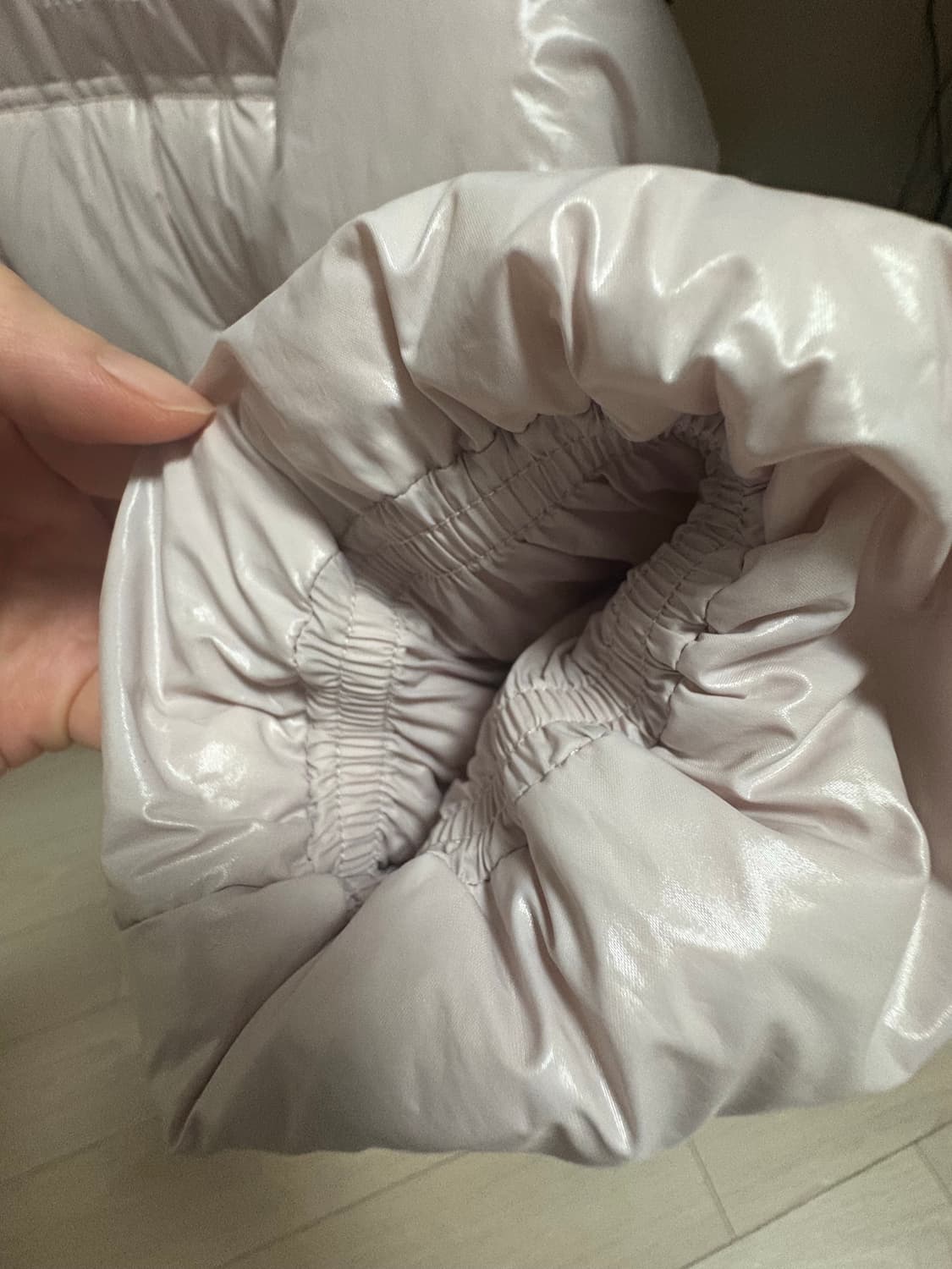 작년에 구매한 노스페이스 화이트라벨 눕시 핑크 다운입니다 상품이미지5