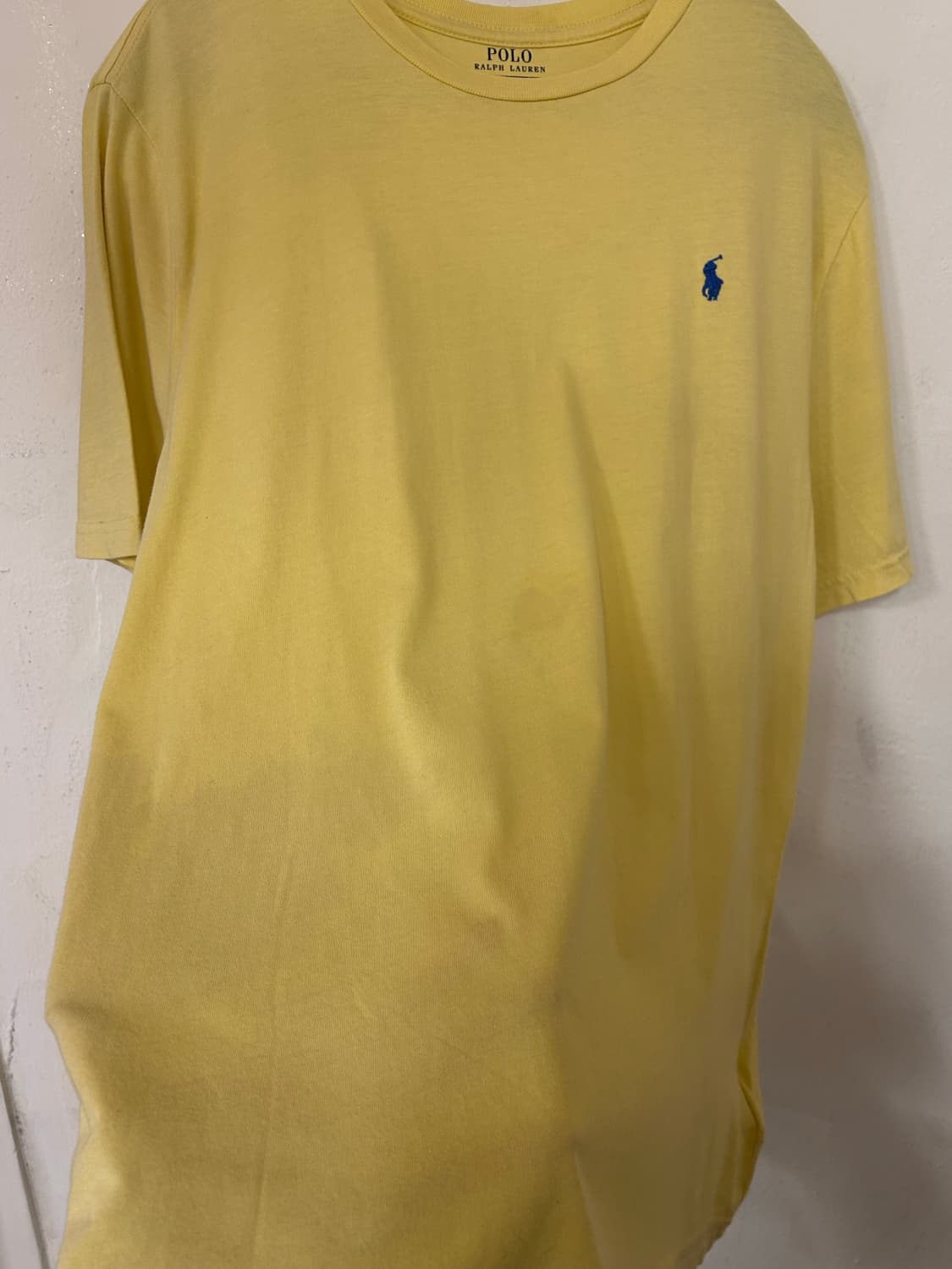 폴로 랄프로렌 옐로우 반팔티 XL 상품이미지5