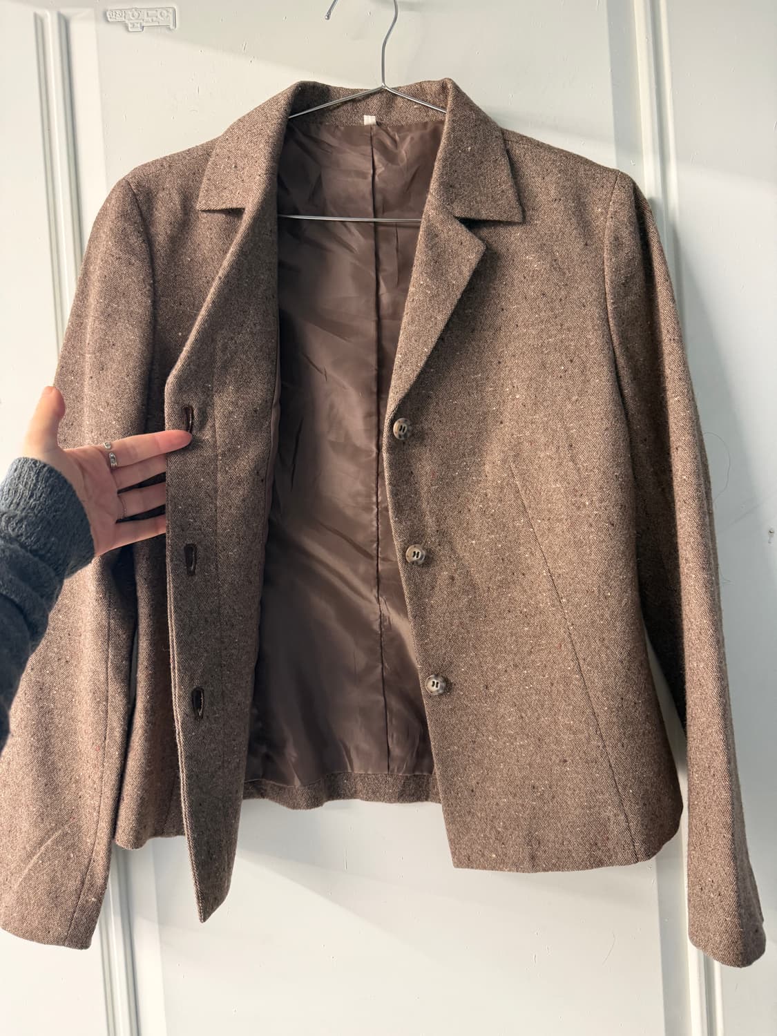 일본빈티지 모카브라운 쓰리버튼 자켓 상품이미지7