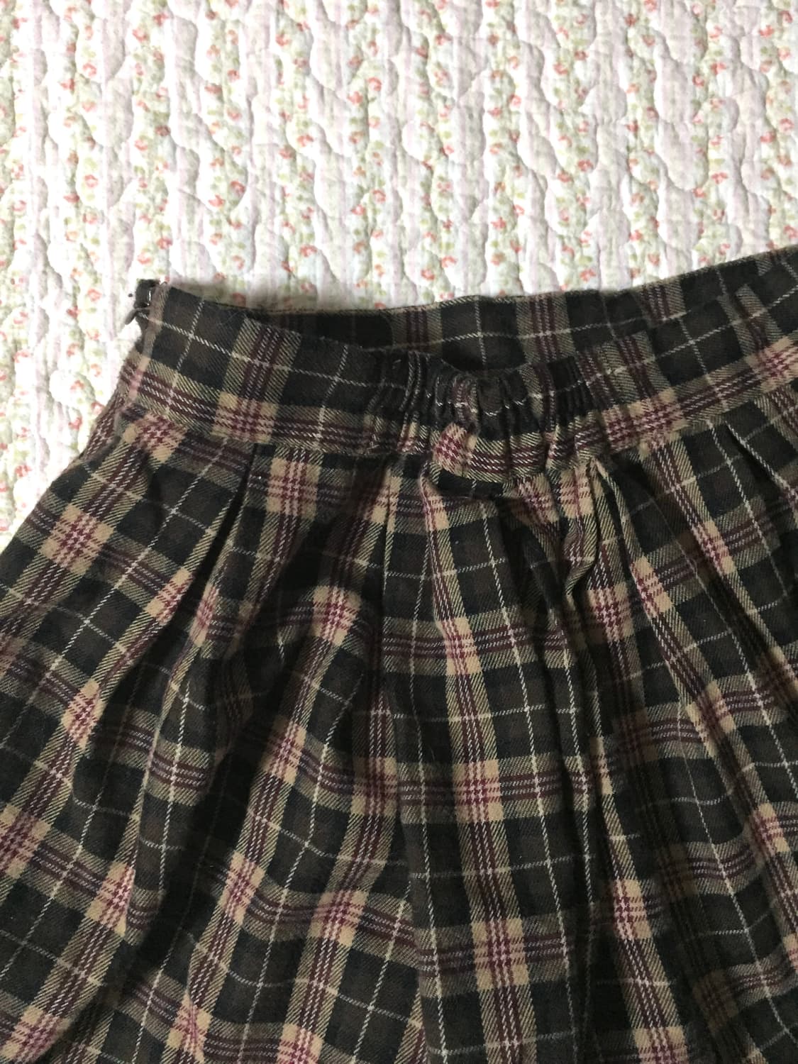 Vintage check skirt pants 상품이미지3