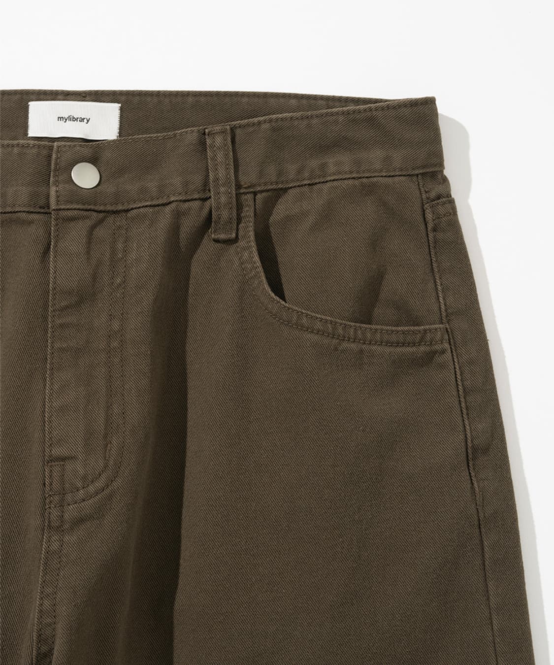 마이라이브러리 가먼츠 다이드 팬츠 104 브라운 m사이즈 상품이미지4