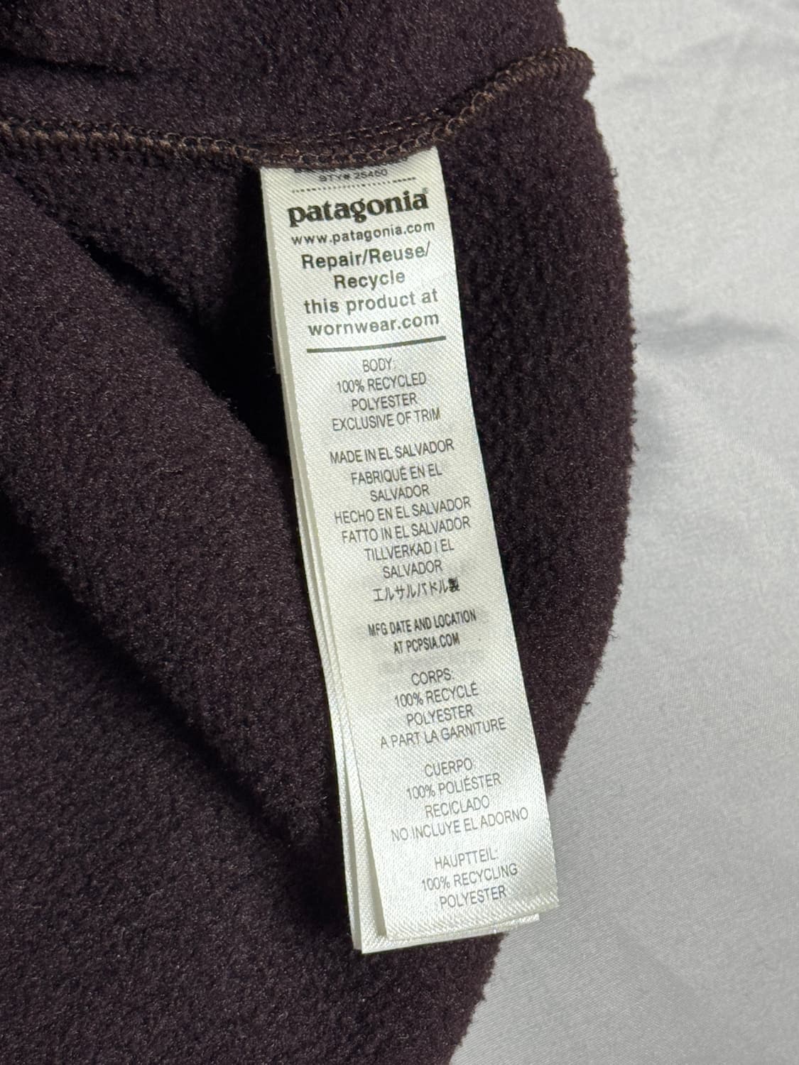[L] 파타고니아 신칠라 옵시디언 플럼 상품이미지5