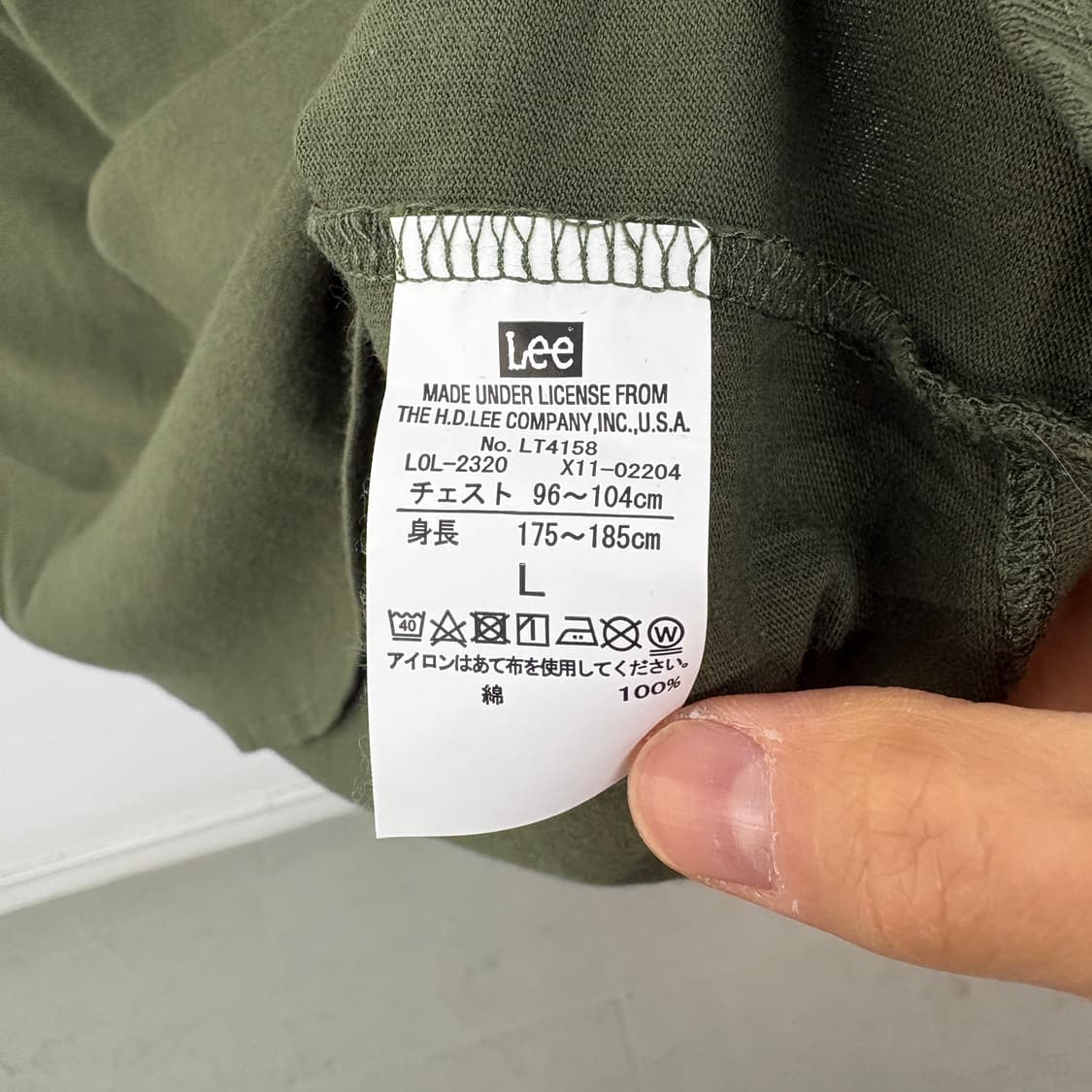 Lee 리 빈티지 반팔 티셔츠 카키 남성XL 상품이미지6