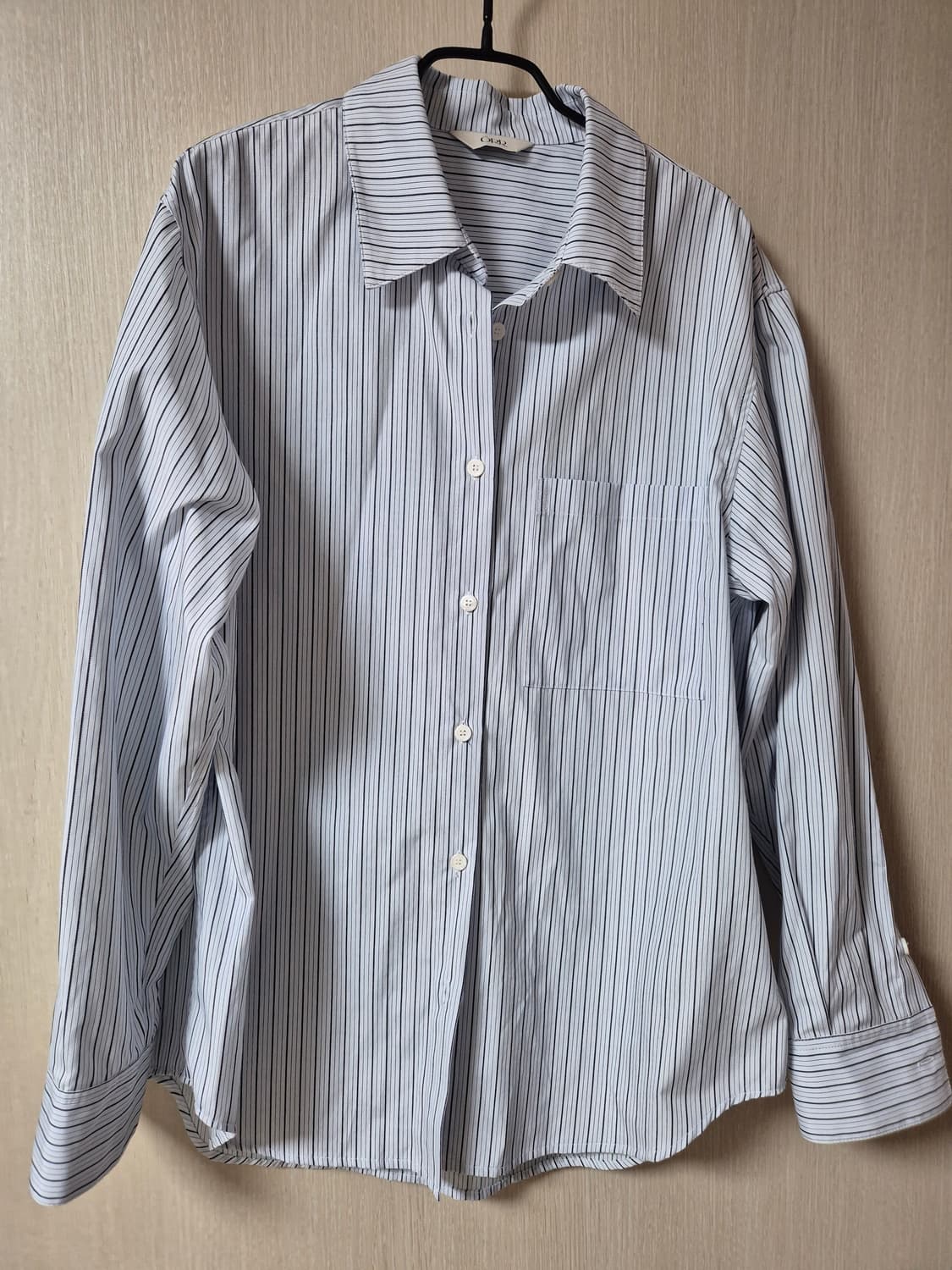 오르 ORR 투톤 스트라이프 셔츠 M 상품이미지4