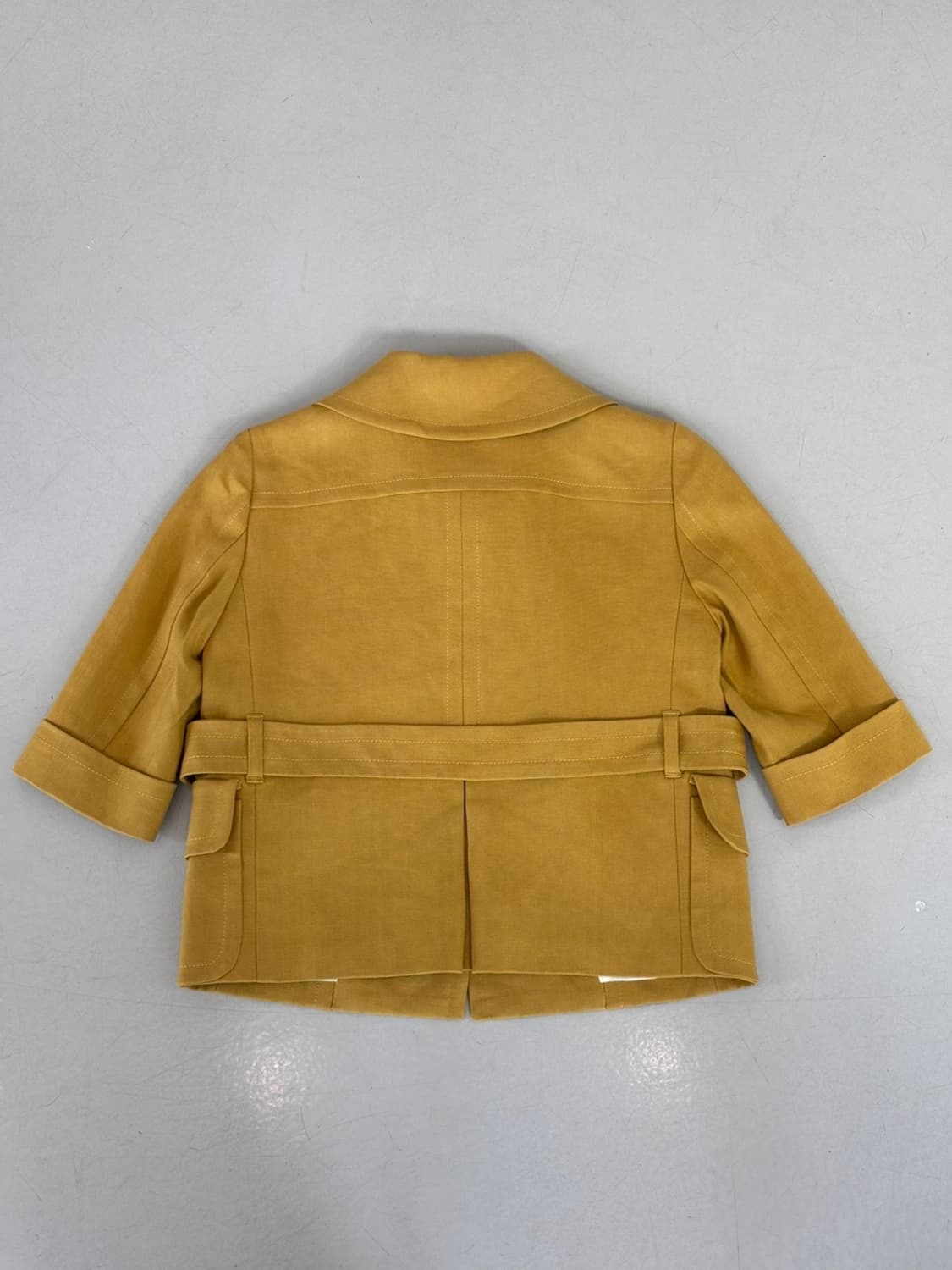 Vintage Chole Linen Half Jacket 상품이미지5