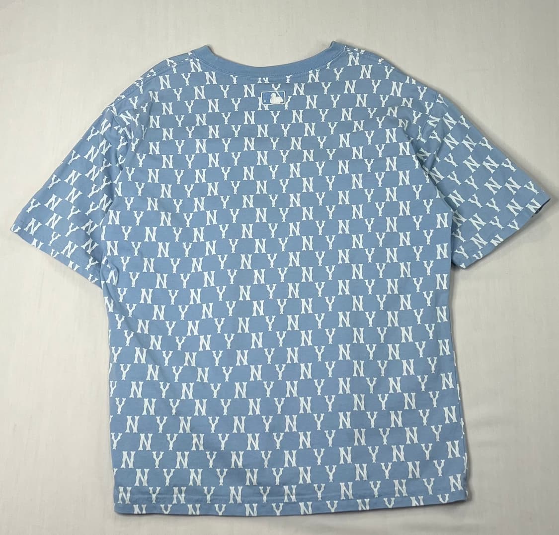 MLB NY 로고 하늘색 반팔티 상품이미지2
