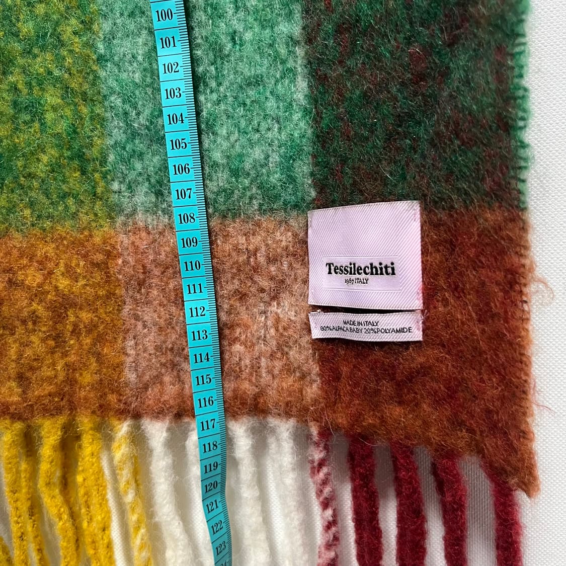 tessilechiti 이태리 도톰 알파카 체크 머플러  상품이미지4