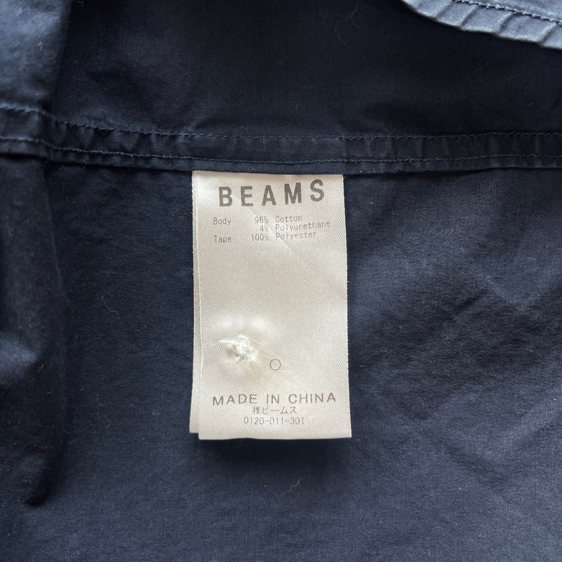 BEAMS half shirts NAVY 상품이미지6