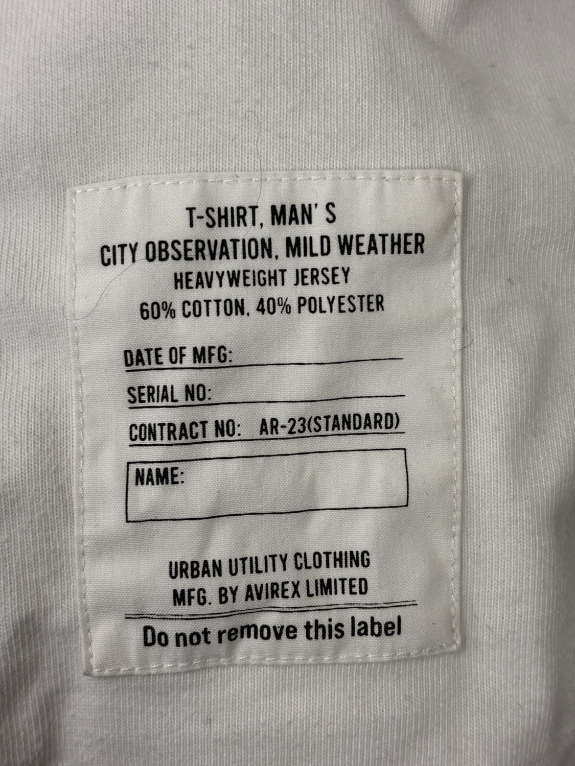 AVIREX 아비렉스 베이직 헤비웨이트 긴팔  티셔츠 L 상품이미지7