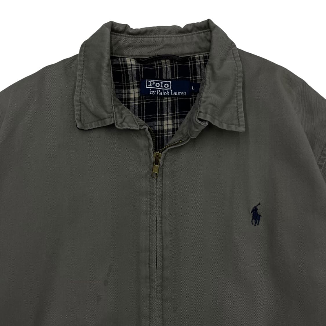 폴로 랄프로렌 네이비포니 카키그레이 코튼자켓 L 상품이미지3