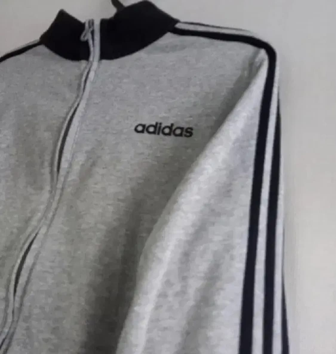 아디다스 희귀 그레이 블랙 트랙탑 저지 져지집업 105/XL 상품이미지2