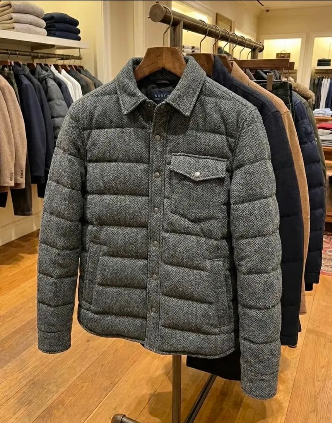 폴로 헤링본 덕다운 패딩 자켓 상품이미지1