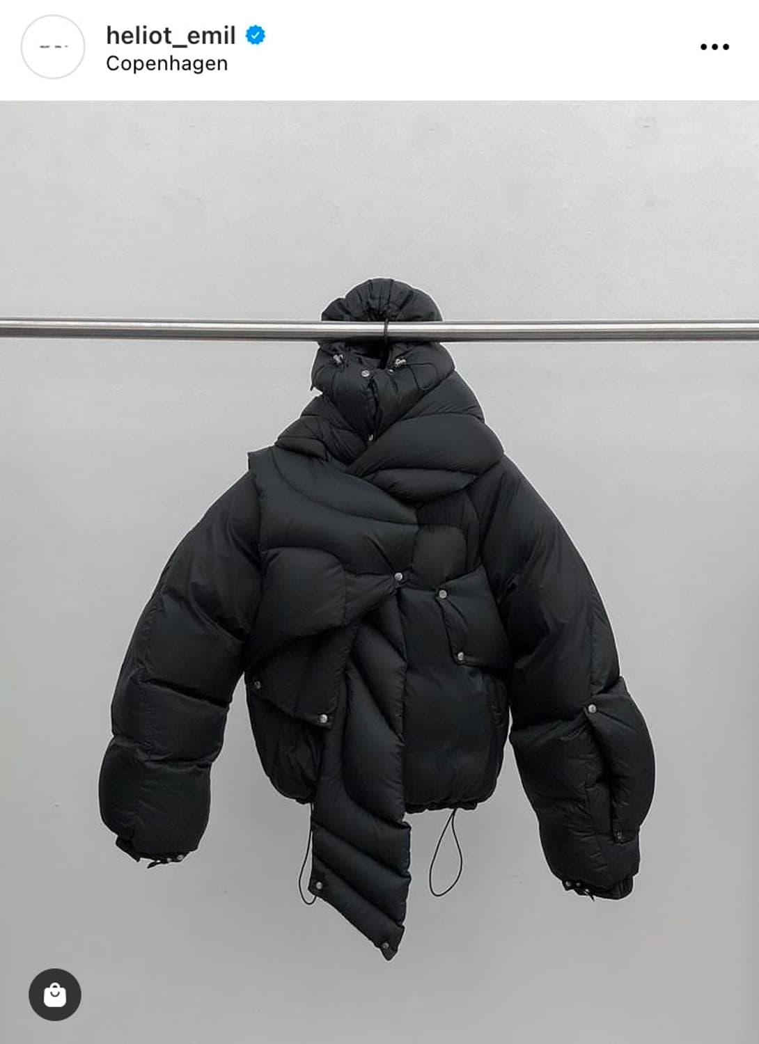 HELIOT EMIL scarf puffer 패딩 (스톤) 상품이미지4