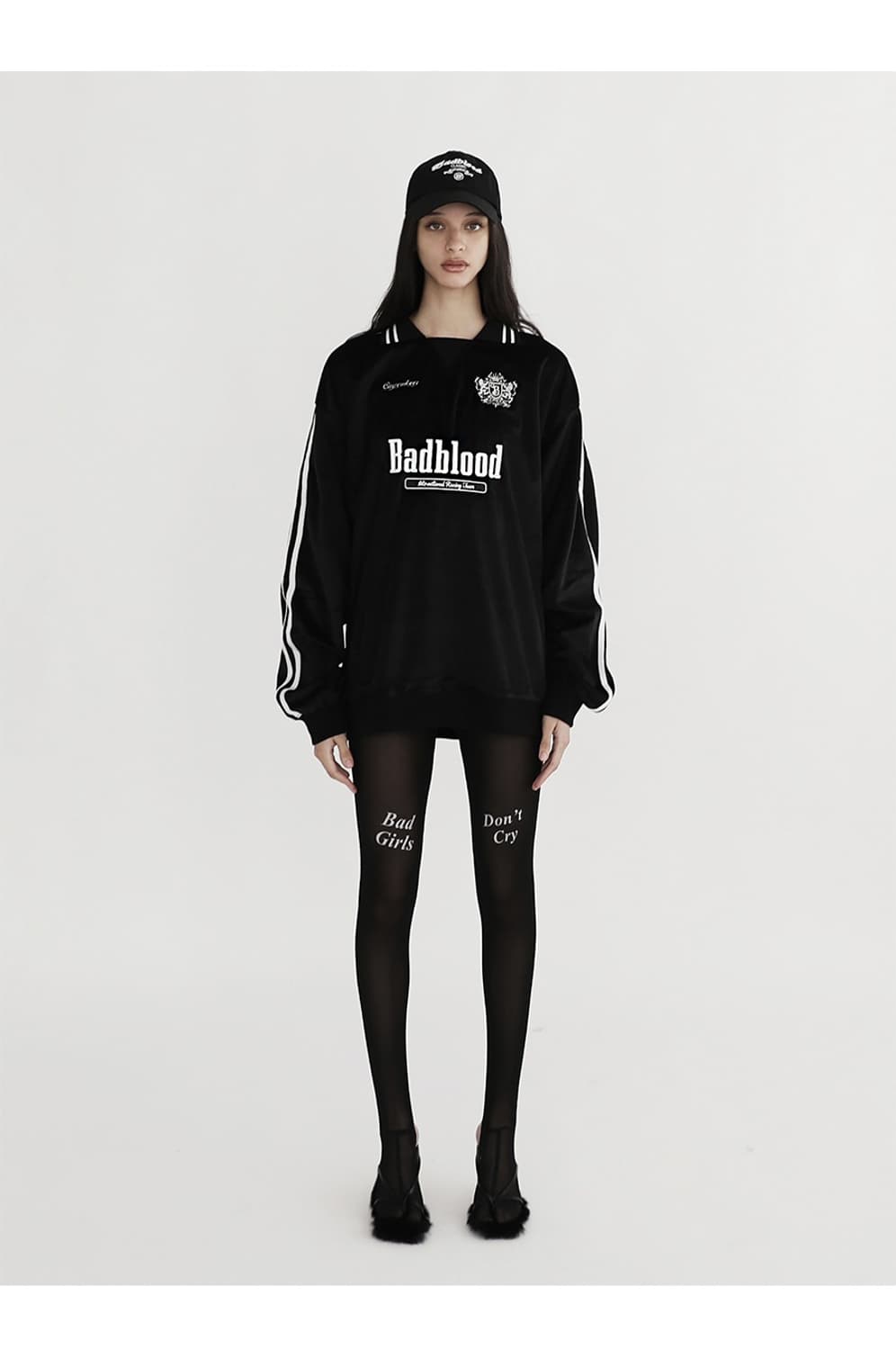 Badblood 배드블러드 벨벳 맨투맨 상품이미지2