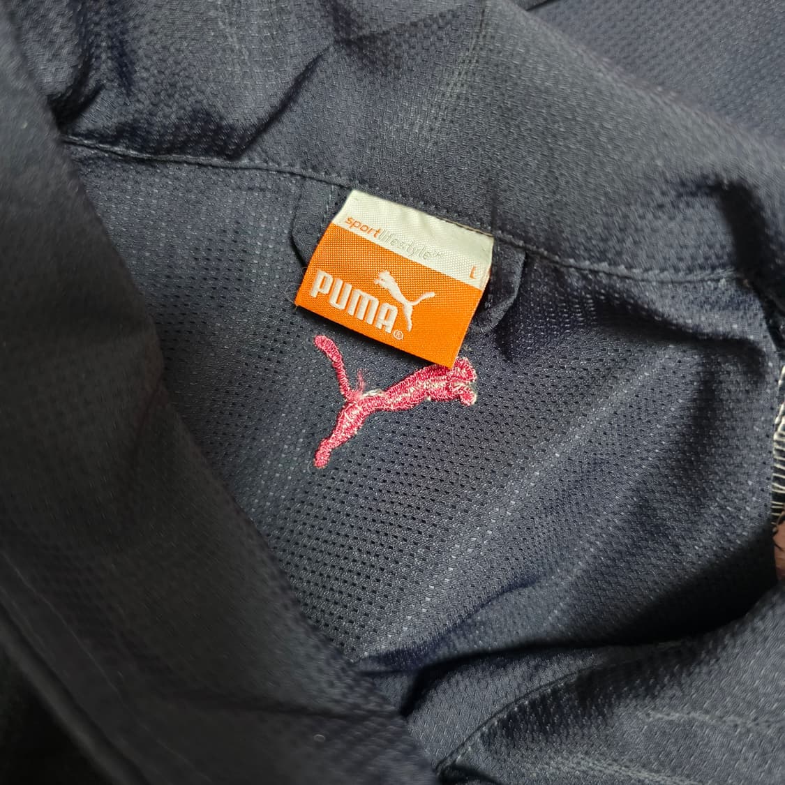 푸마 일본판빈티지)y2k 딸기우유 바람막이 올드스쿨 져지자켓 상품이미지3