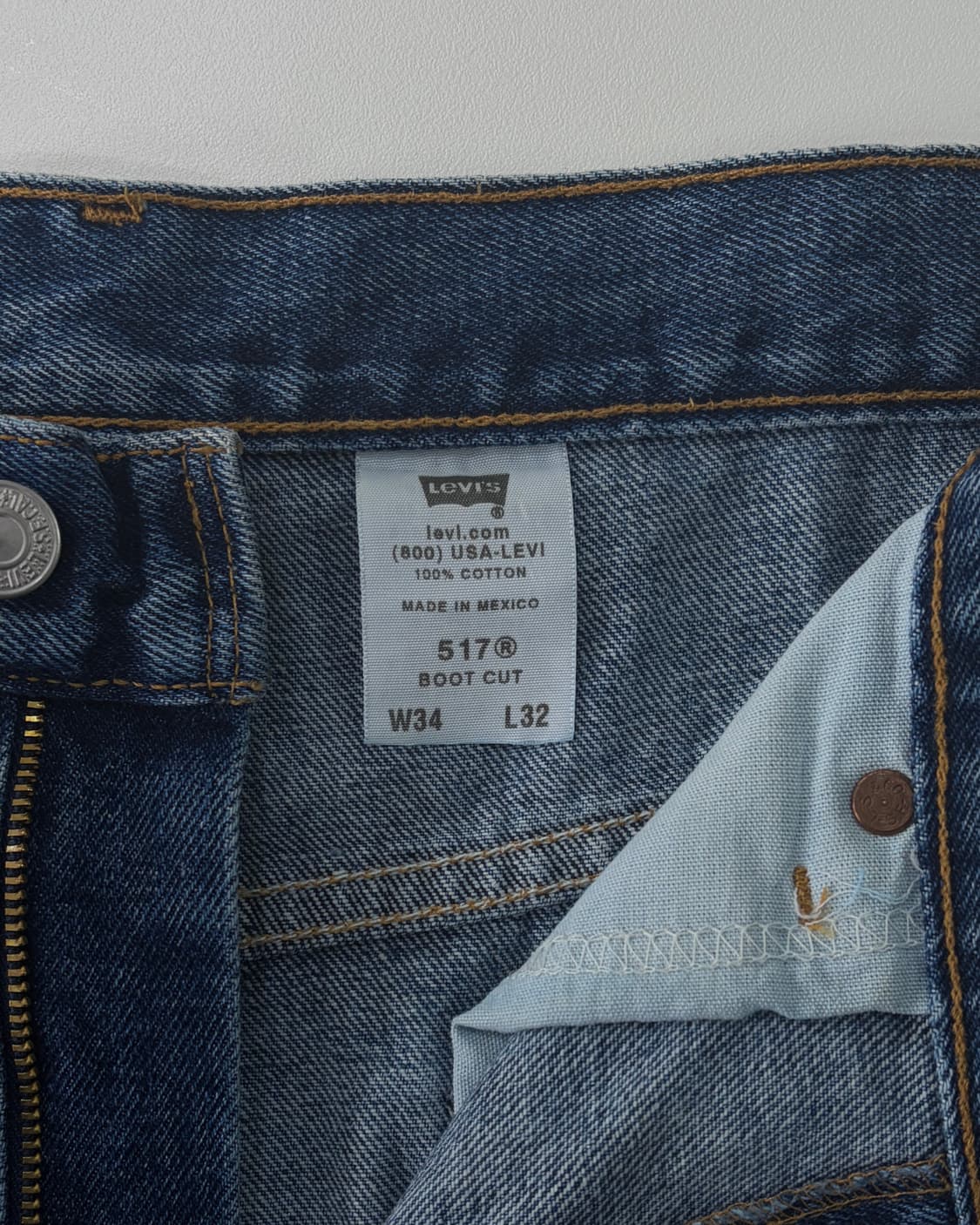 [33인치]리바이스 00s 멕시코산 517 부츠컷 데님 팬츠 상품이미지7