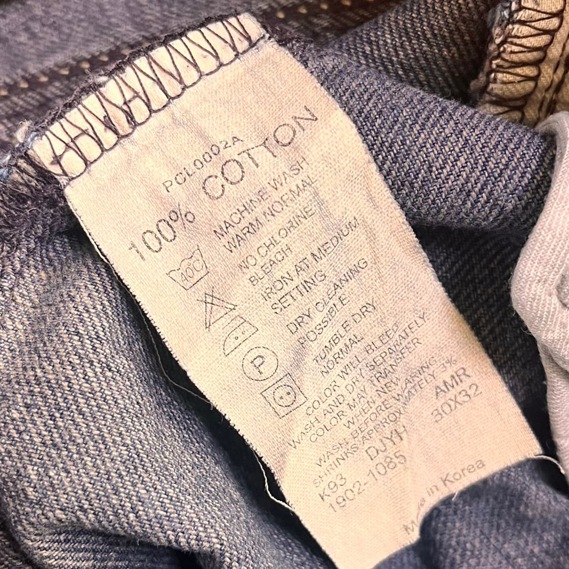 리바이스 타입원 1502 데님팬츠 W76 L82 상품이미지5