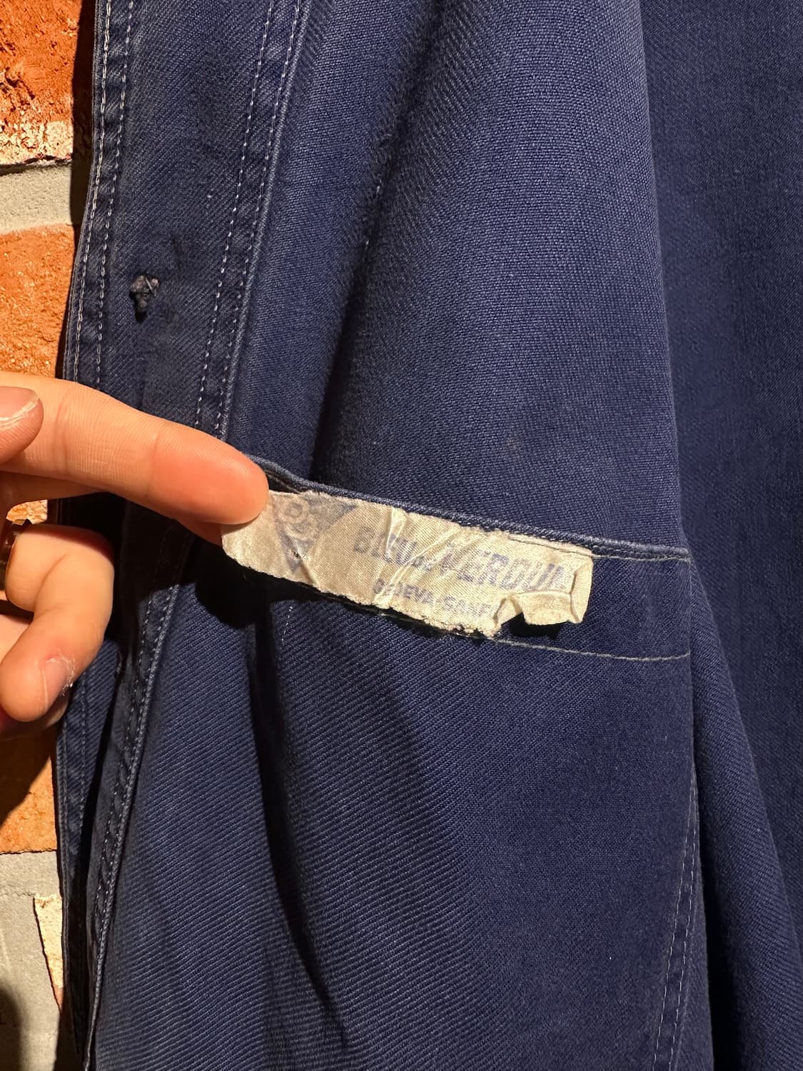 50s 60s 프렌치 빈티지 워크 자켓 상품이미지10