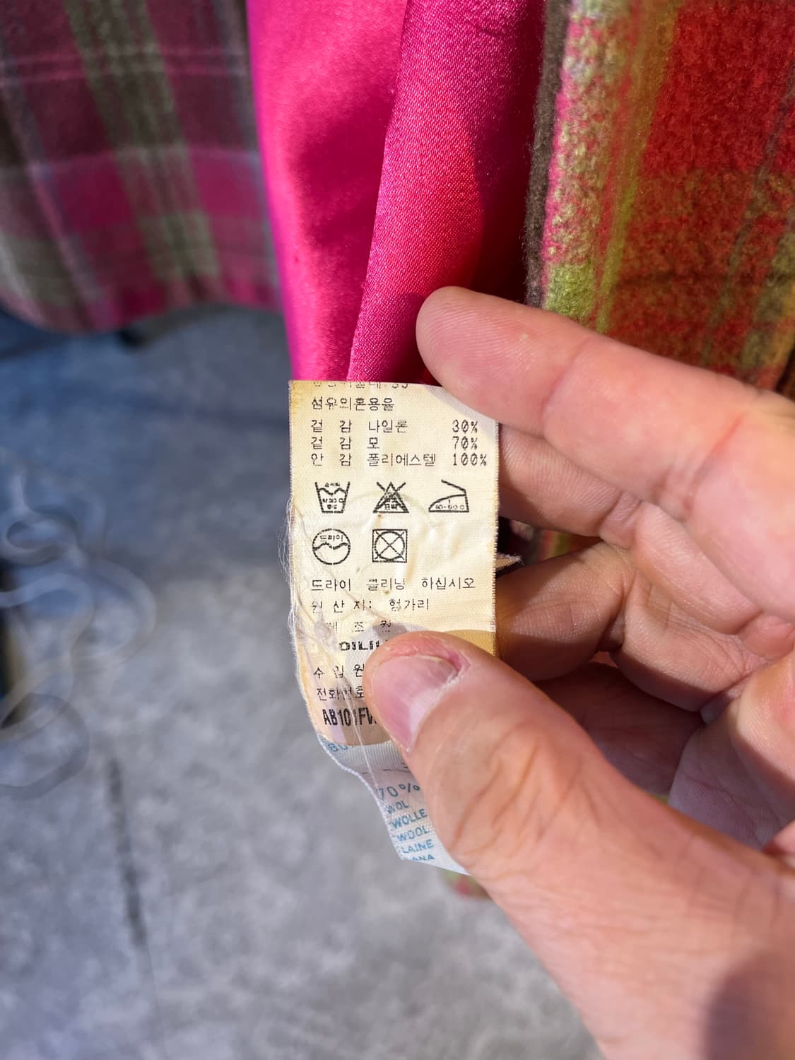 오일릴리 체크 후드 코트 상품이미지7