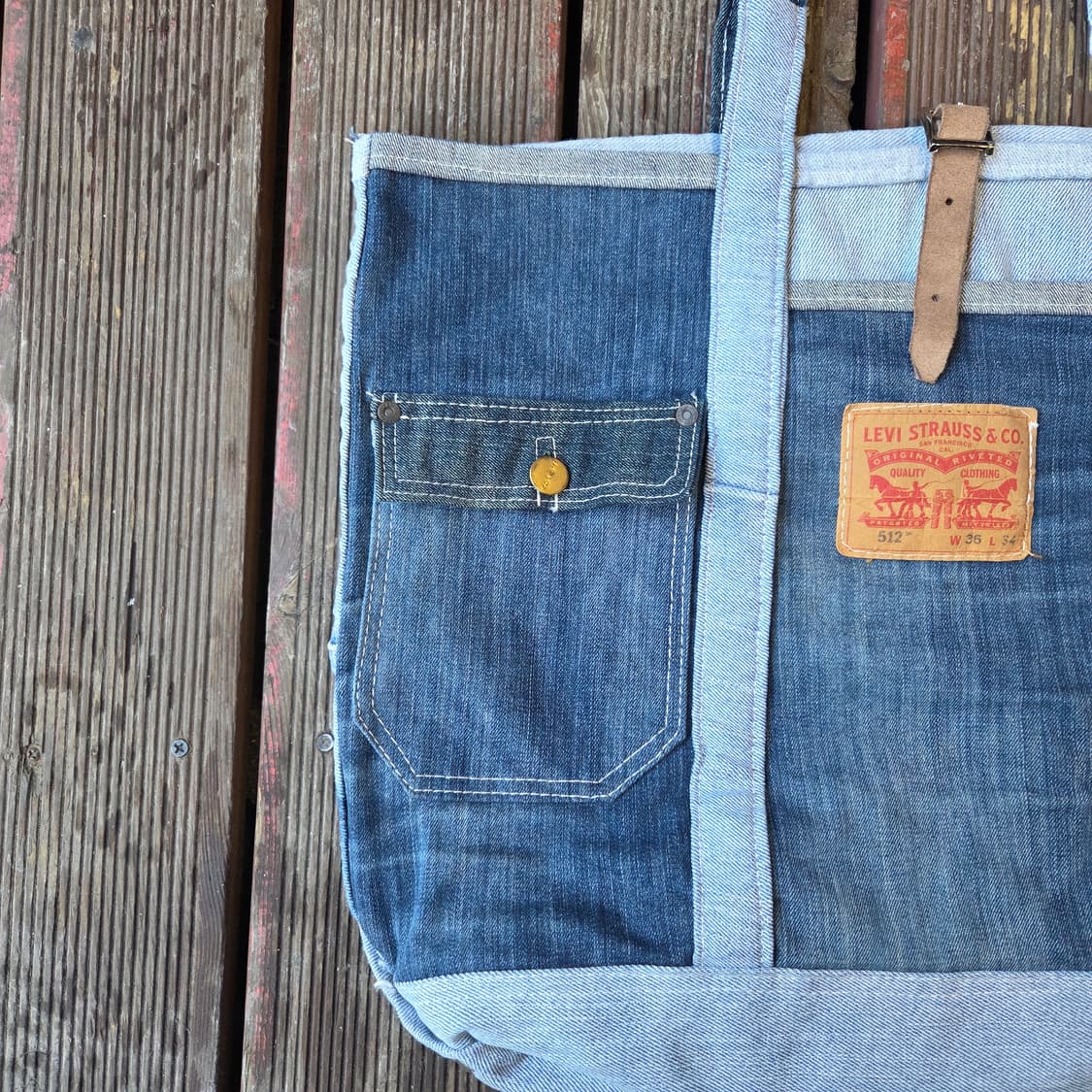 리바이스 바지 리사이클링 토트백 상품이미지2