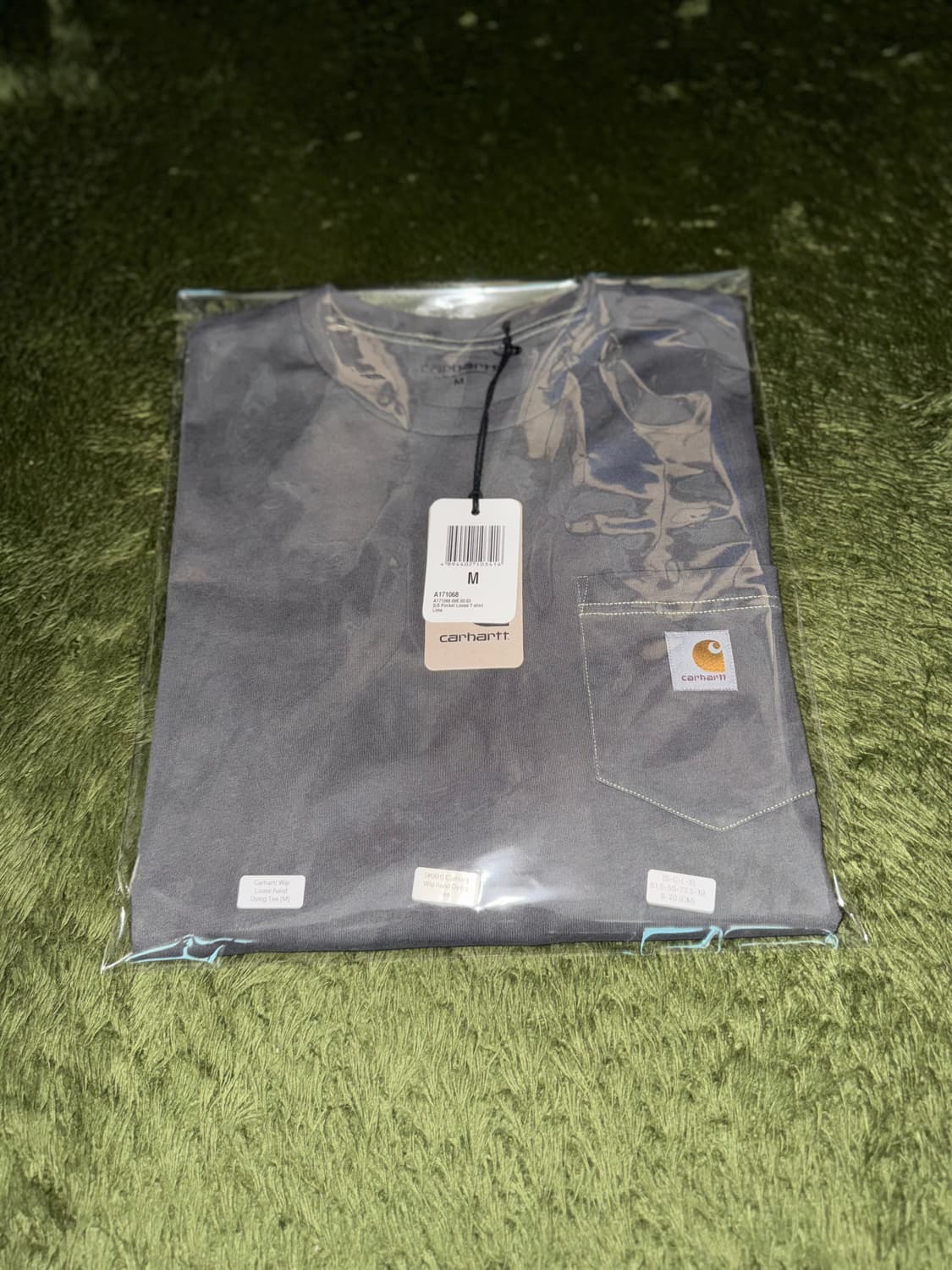 [M] 칼하트 WIP 핸드 다잉 루즈 핏 포켓 티셔츠 상품이미지10