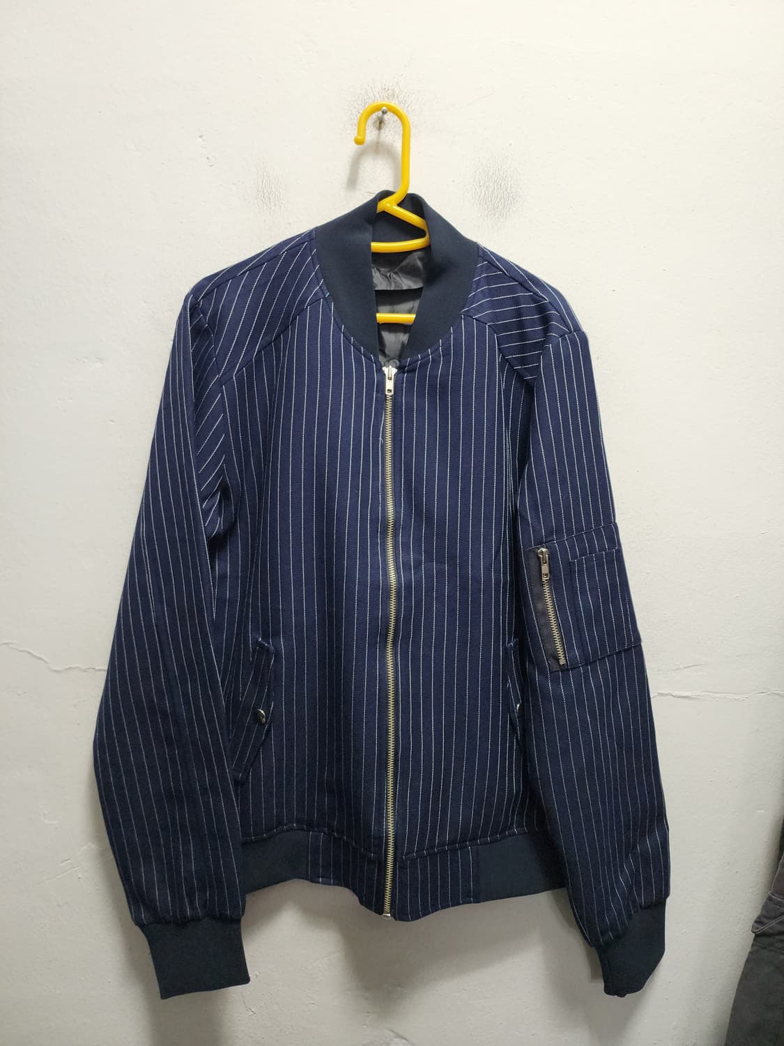 (새상품) 스트라이프 블루종 점퍼 상품이미지1