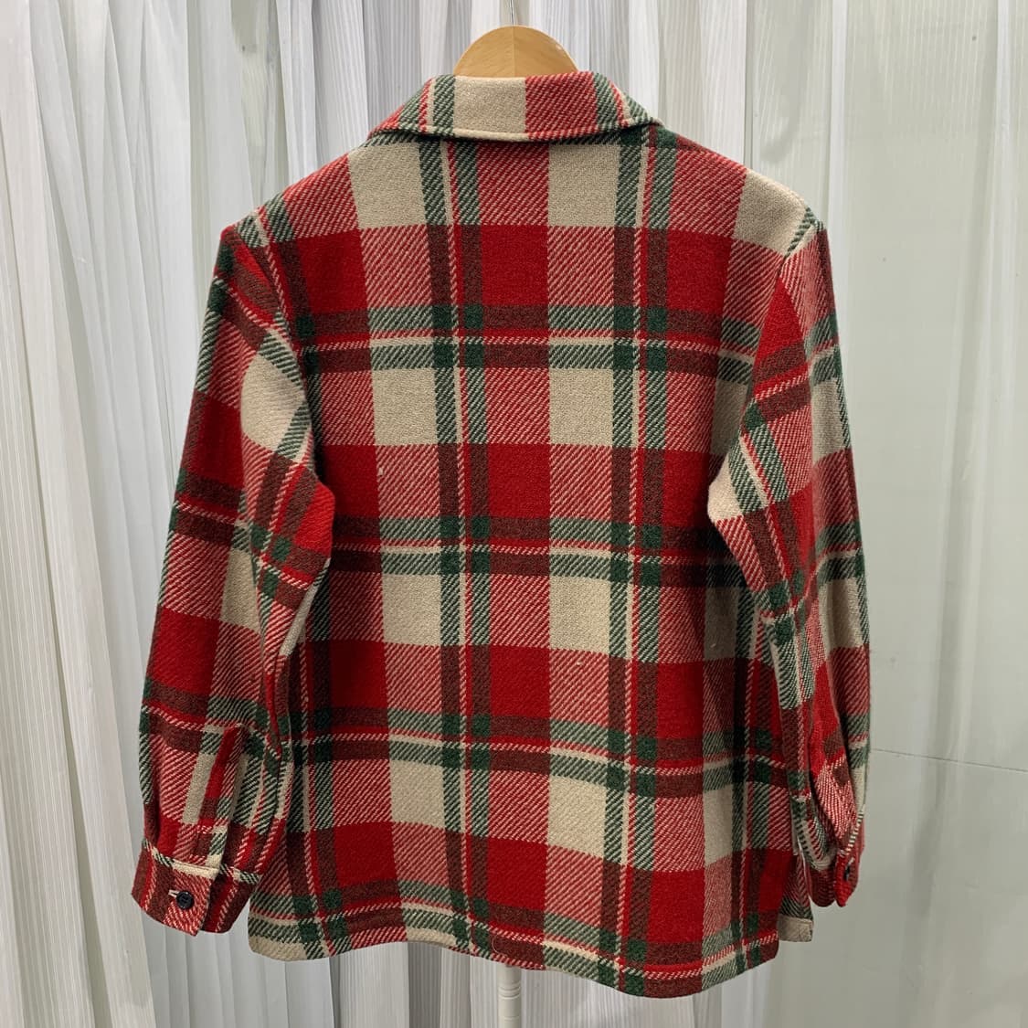 일본 빈티지 MEN'S JAC 포켓 체크 셔츠 자켓 1681 상품이미지2