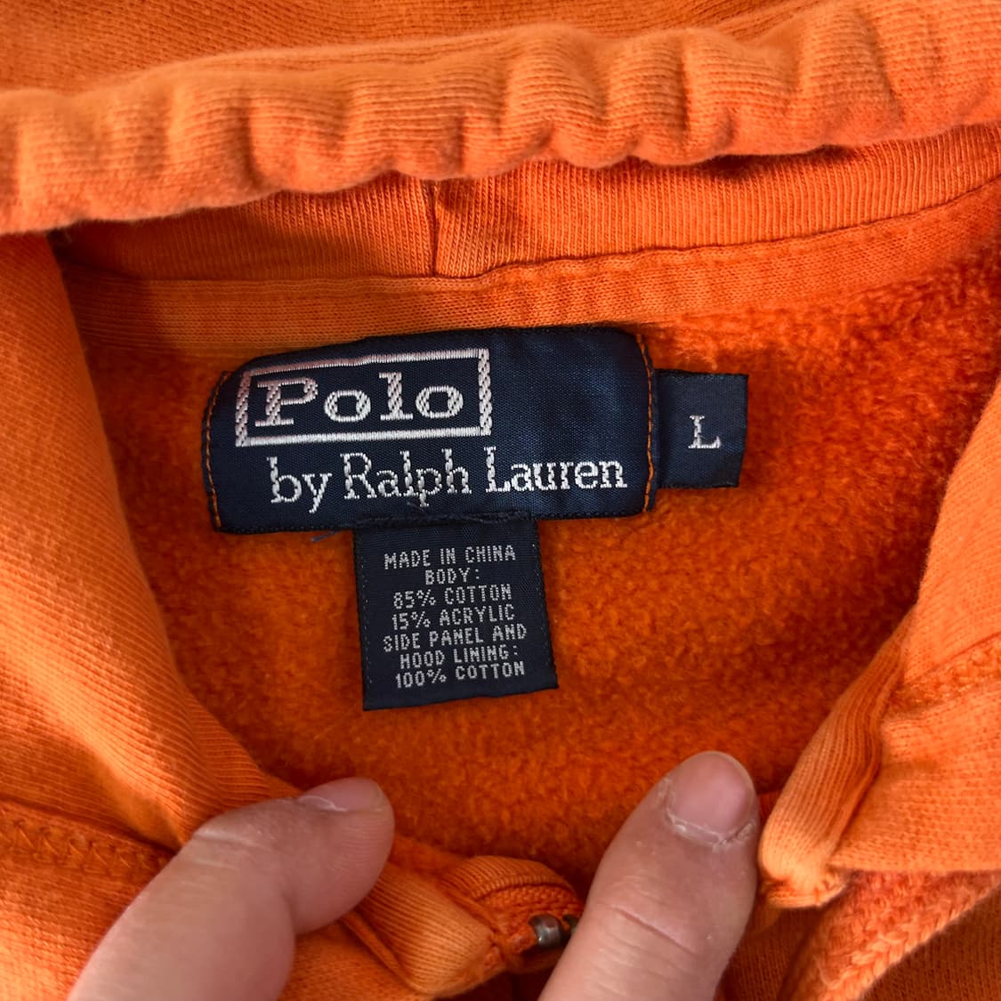 100 폴로랄프로렌 스몰포니 오렌지 후드집업 상품이미지4