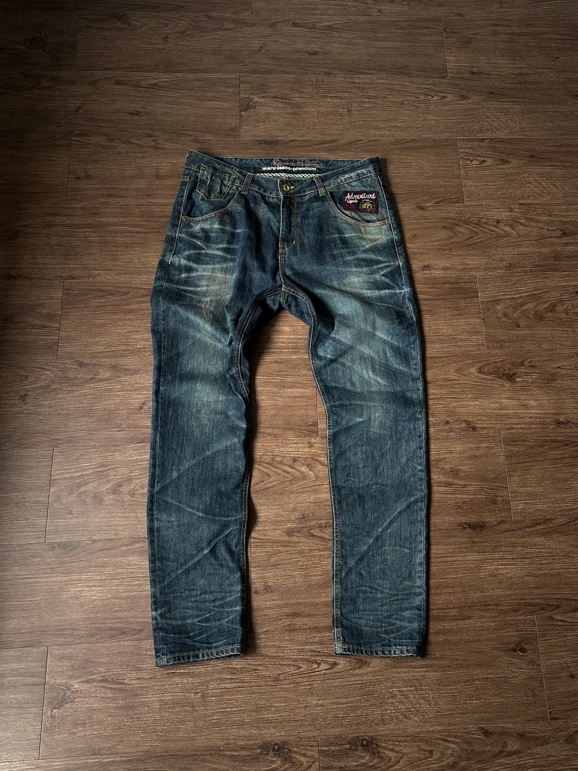 Maru Premium 러스티 워시드 슬림 루즈 진 상품이미지7