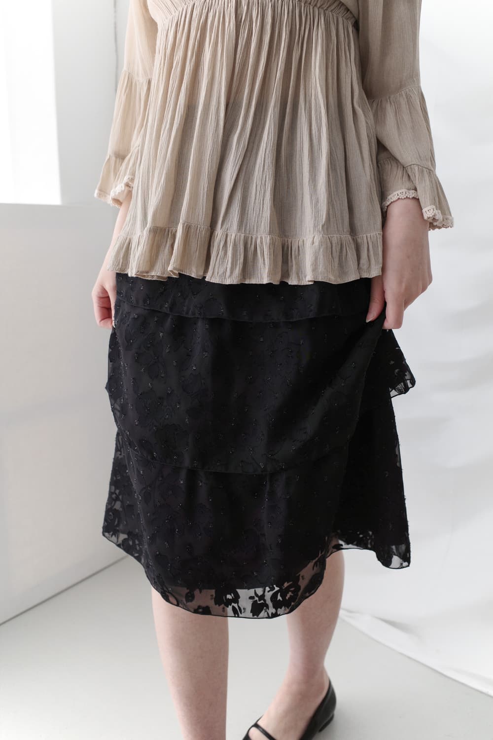 flower pearl skirt  상품이미지3