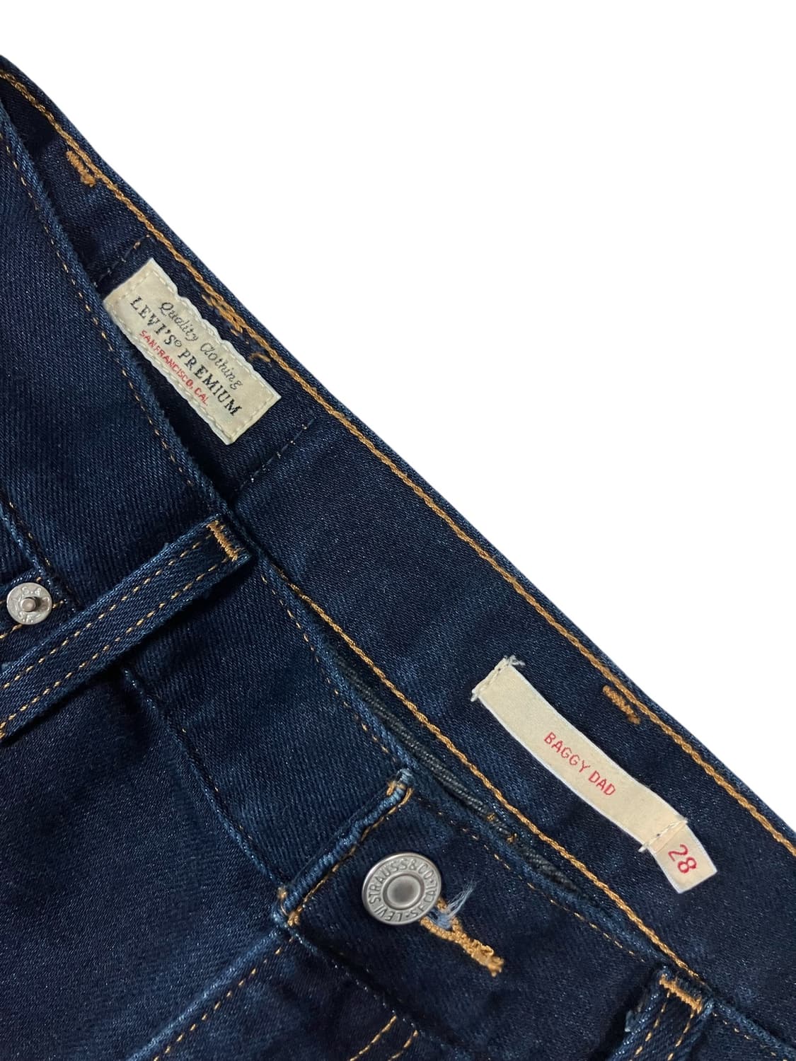 리바이스 프리미엄 와이드 배기 청바지 데님팬츠 28 상품이미지3