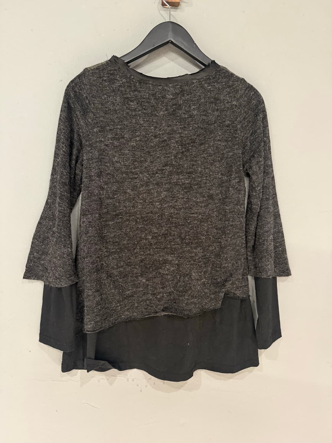 patchwork design layered long sleeve 상품이미지9