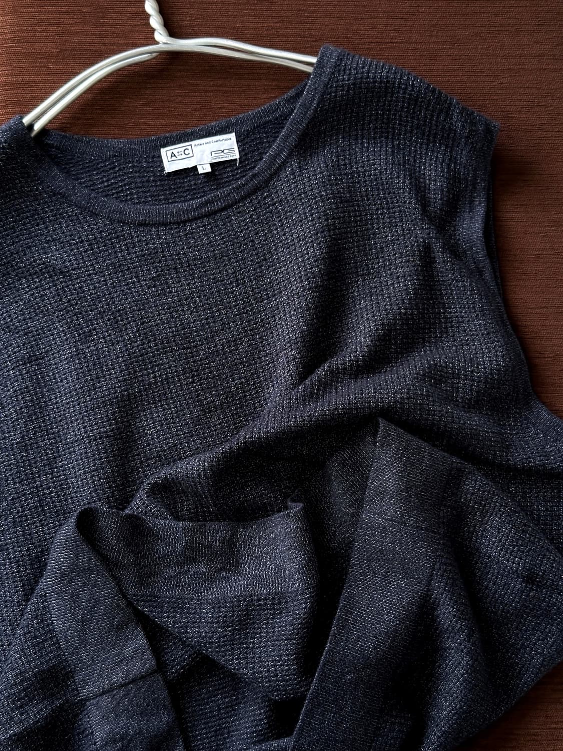 Cotton blend rib knit vest top 상품이미지2