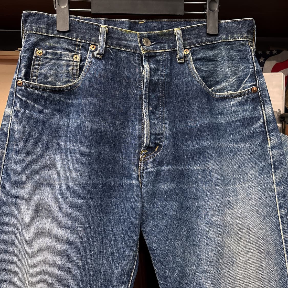 90s 리바이스 LVC재팬 503 빅E 레드탭 6부 데님팬츠 N1120  상품이미지3