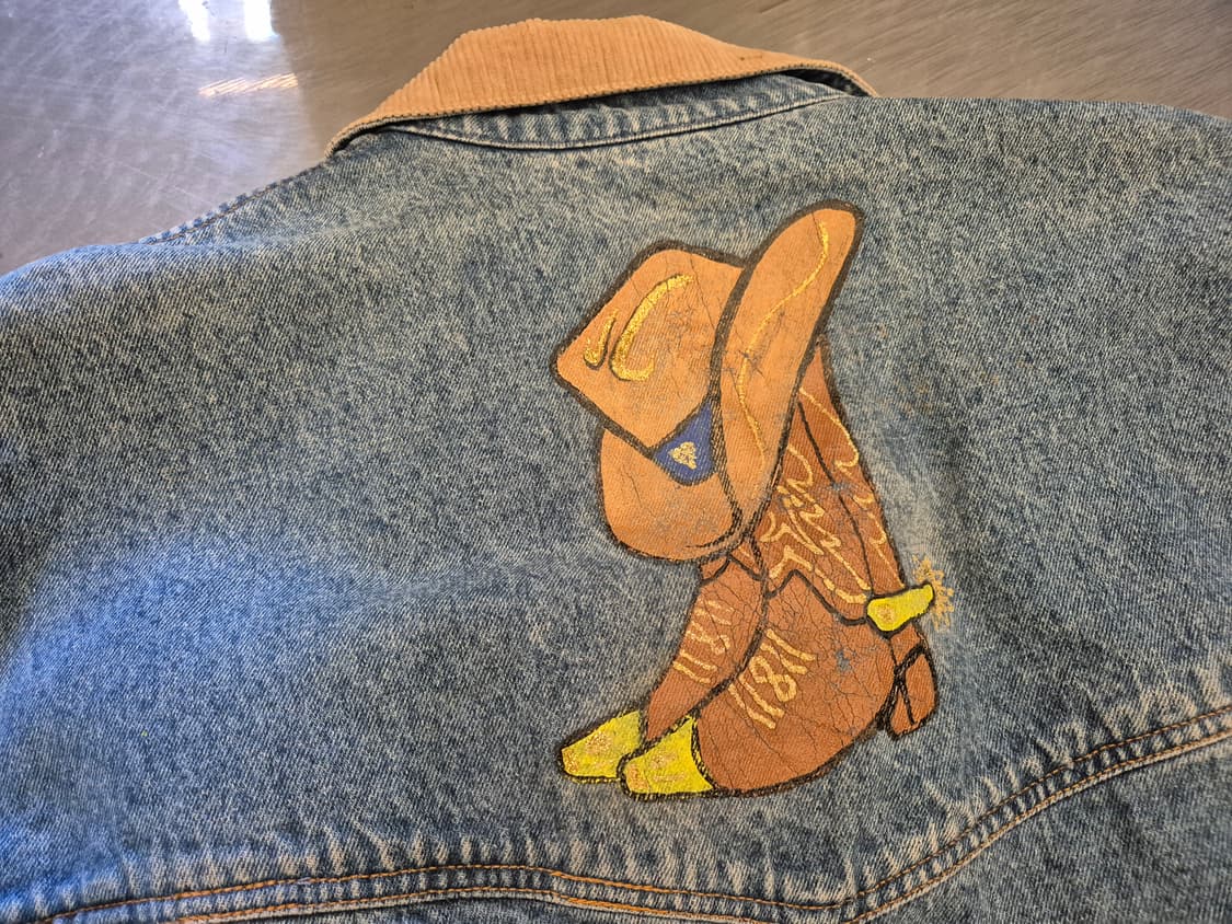 80s 리바이스 데님 롱 코트 상품이미지4