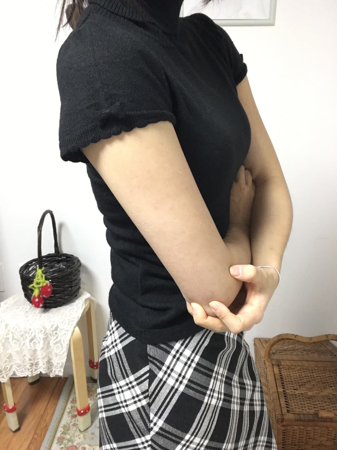 Girly Ribbon Turtleneck Top 상품이미지2