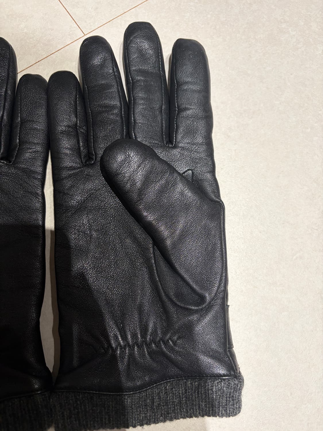 폴로 랄프로렌 퀄팅 가죽장갑 블랙 m  상품이미지8