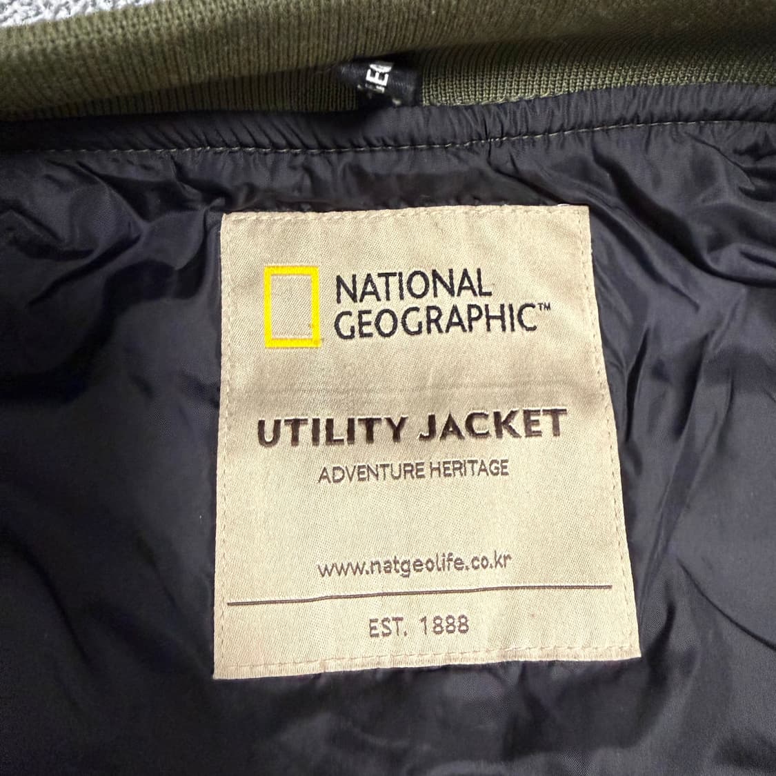 내셔널지오그래픽 유틸리티 자켓 카키 XL 항공 점퍼 상품이미지3