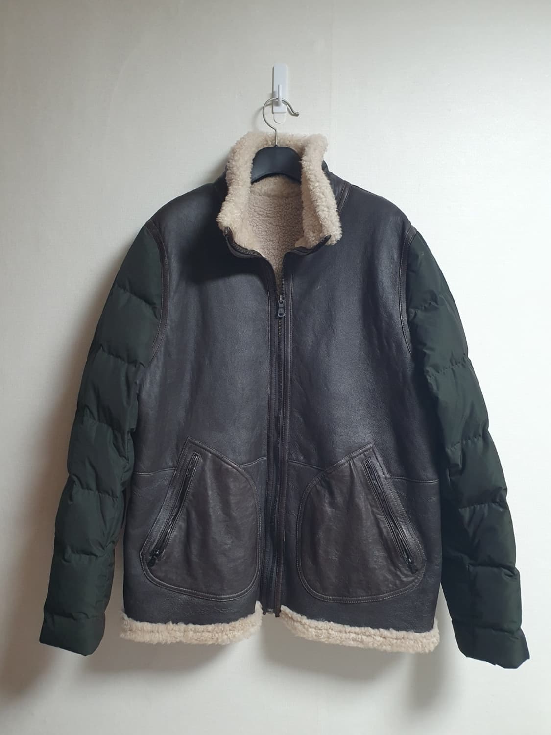 택포가 까스텔바작 양가죽 구스다운 패딩 105   상품이미지1