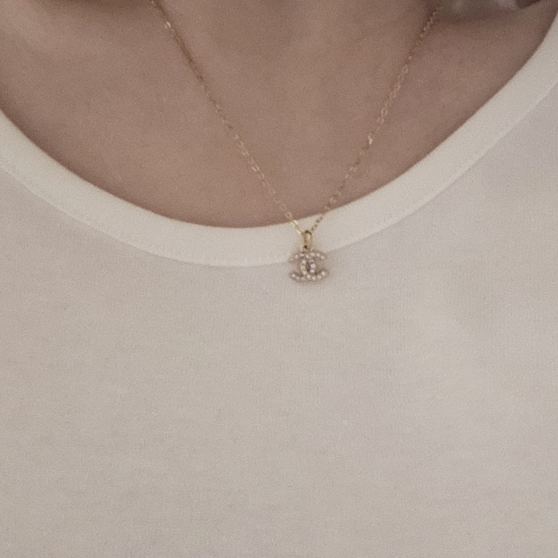 샤넬 925실버 하프CC 목걸이 빈티지 업사이클링  상품이미지1