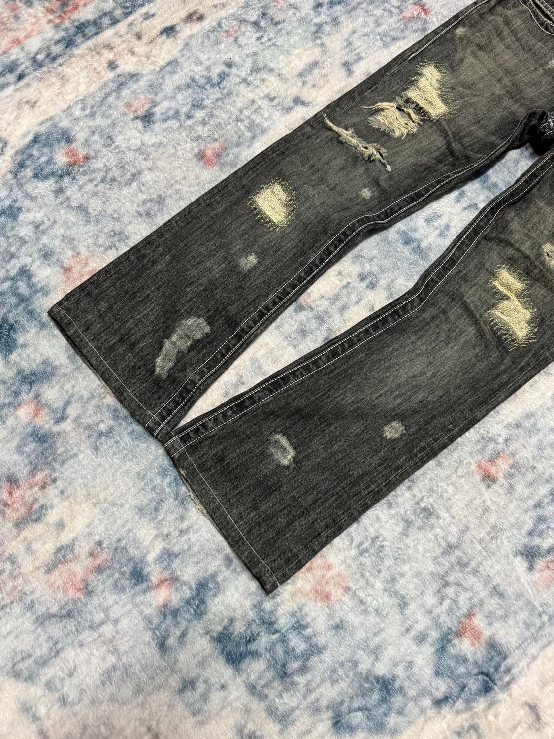 Jack rose distressed boot cut denim 상품이미지6