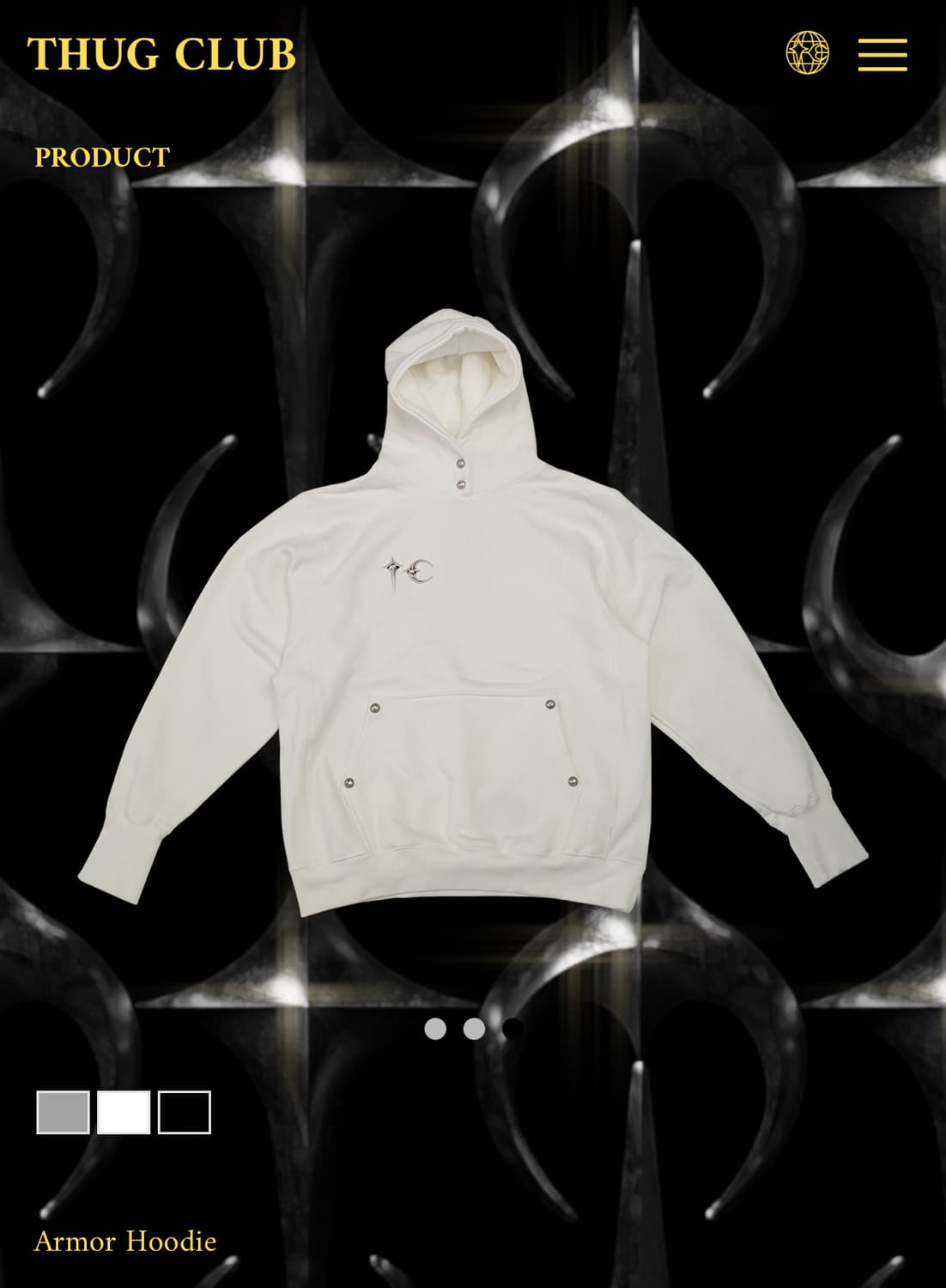 떠그클럽 아머 후드티 상품이미지1